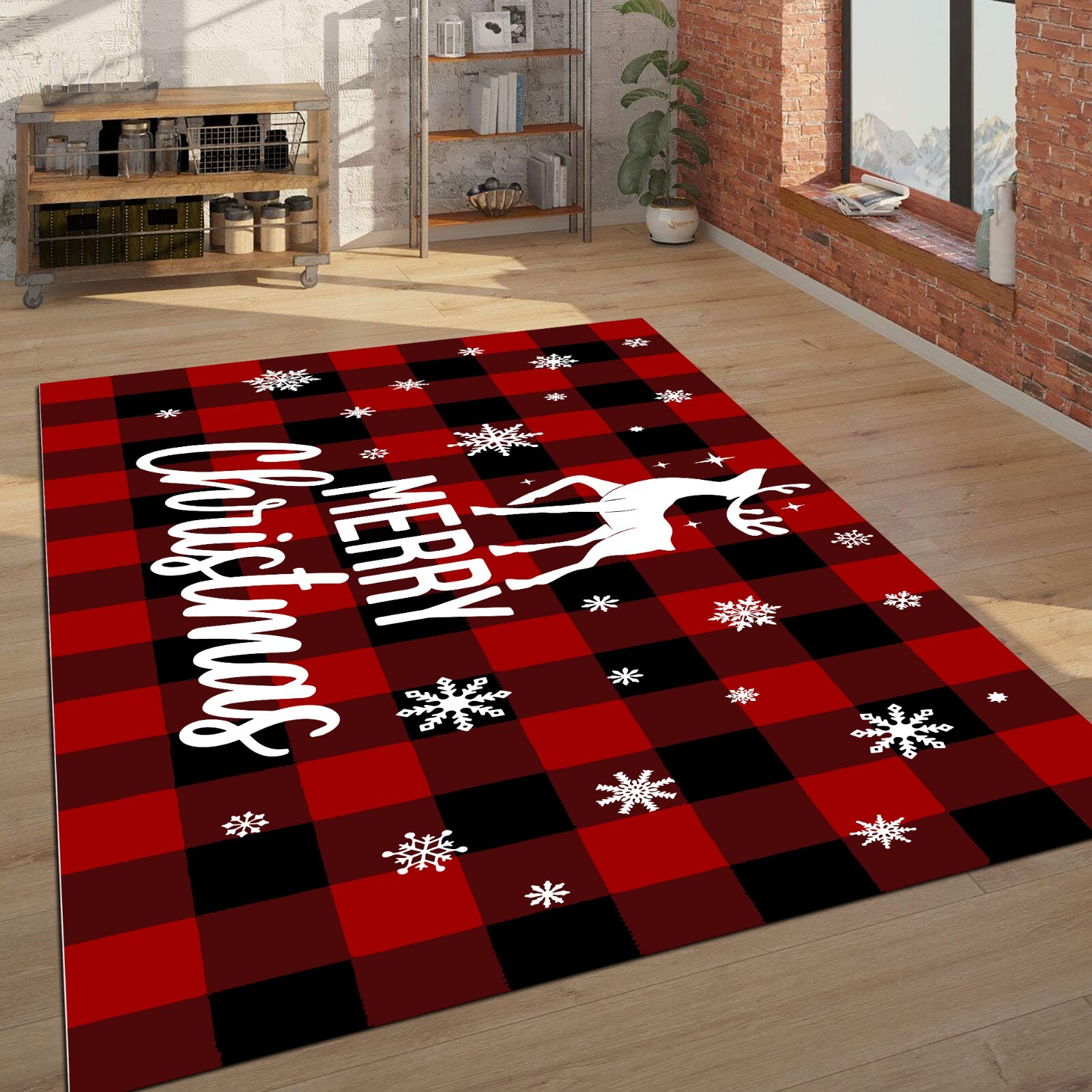Merry Christmas Rug, Christmas Decor, New Year Gift Rug, Noel Gift Rug, Decor