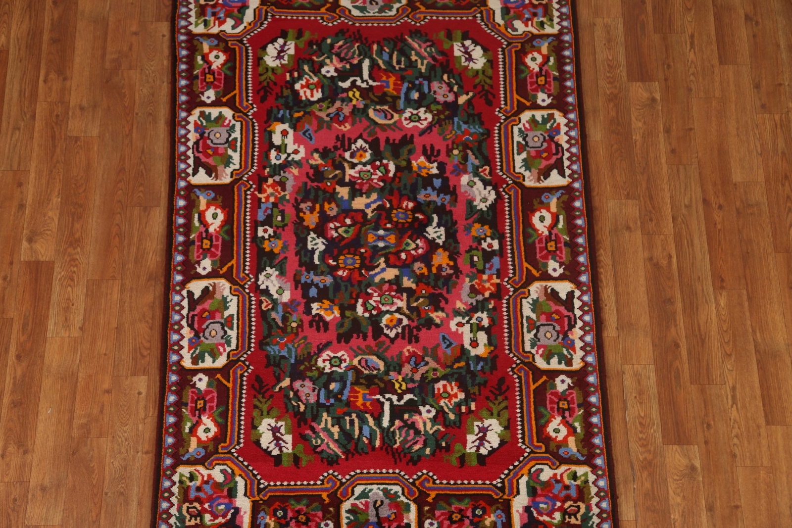 Victorian Style Traditional Floral Rug 4×5 Handmade Wool Carpet