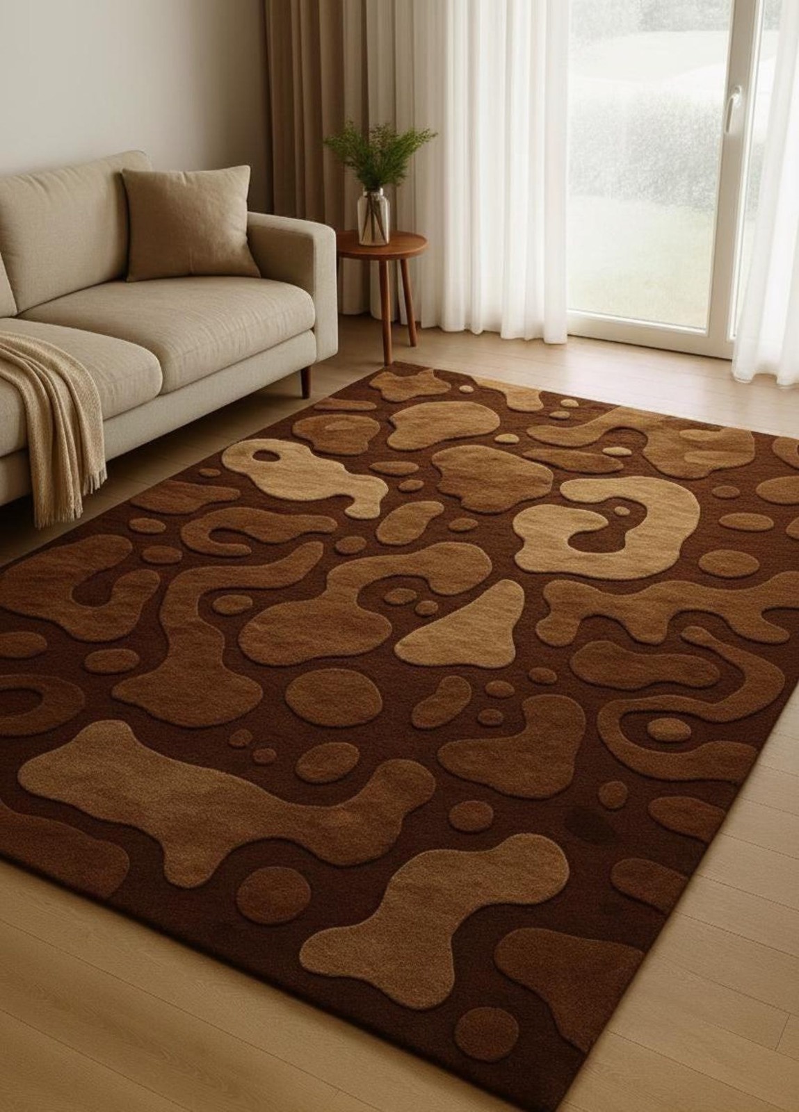 Designer Rug | Irregular Rug | Wool area Rugs | Living Room Rug | Tufted A269