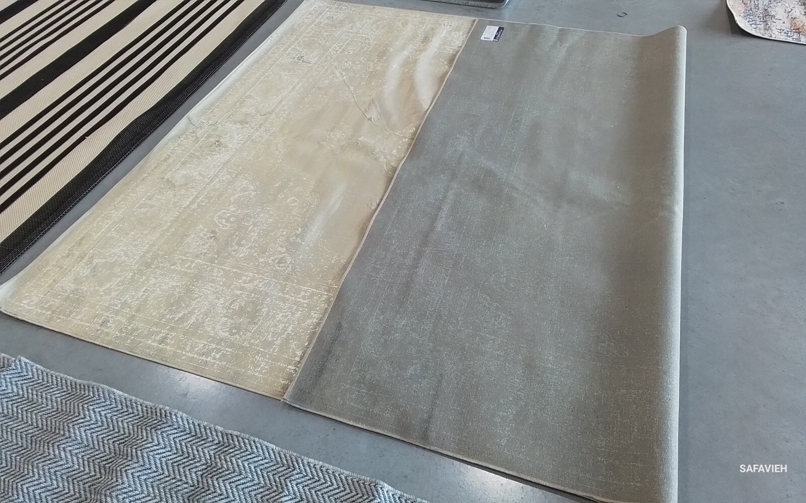 TAUPE 8′-0″ x 10′-0″ Stained Rug, Reduced Price 1172772344 VTG112-660-8