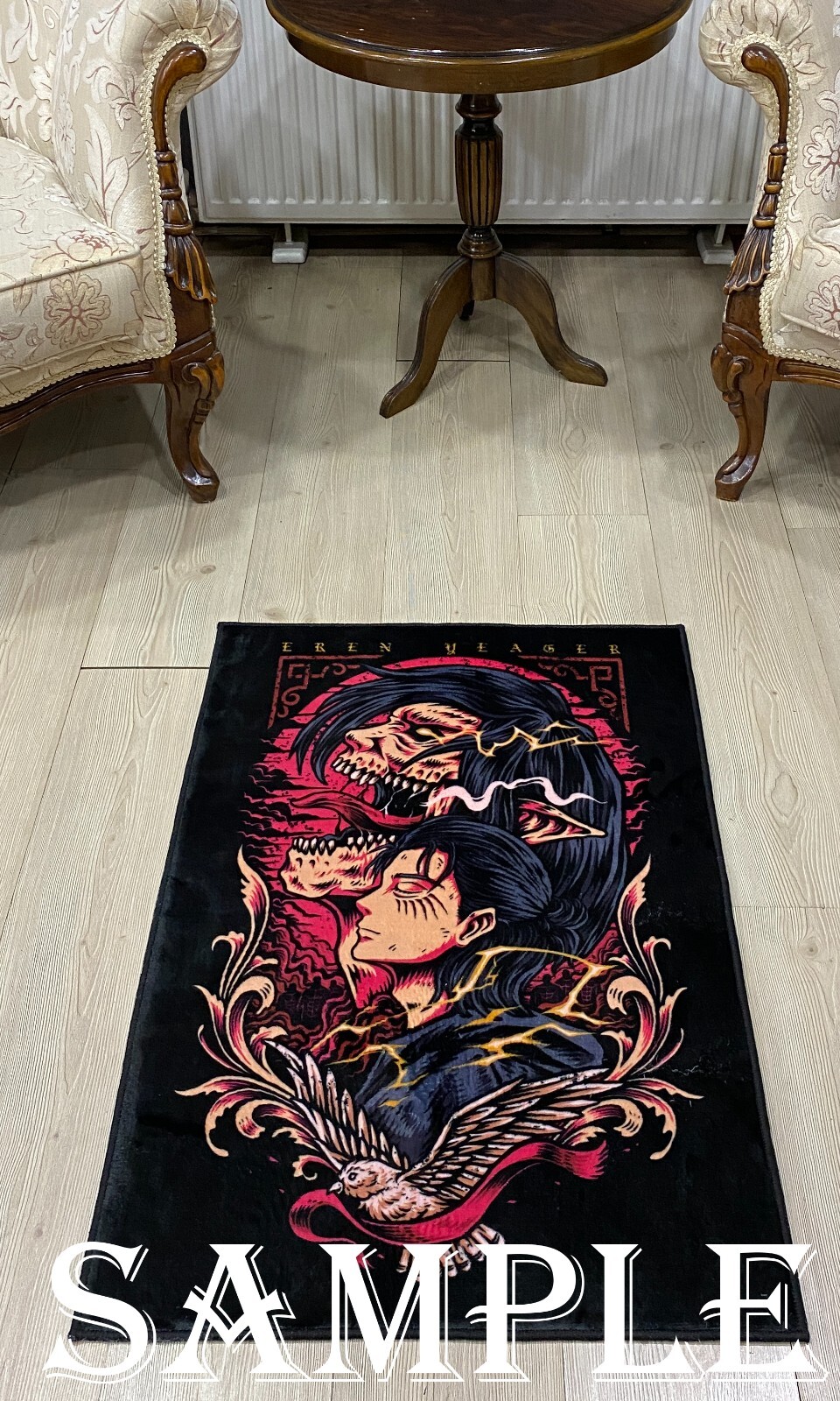 Custom rug, custom sneaker rug, custom anime rug, personalized rug