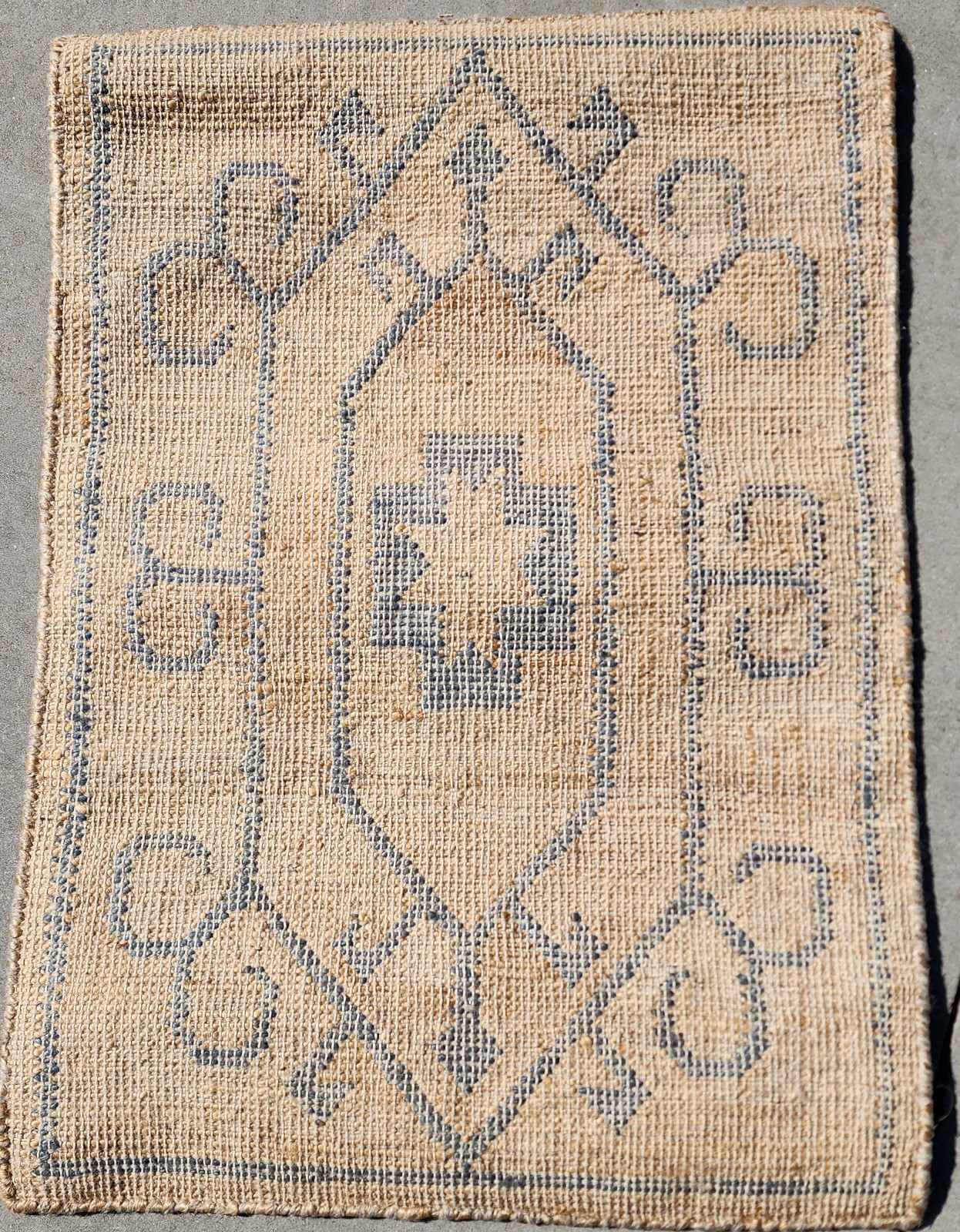 LR Home Willow 82570 Blue Natural Rug 2×3