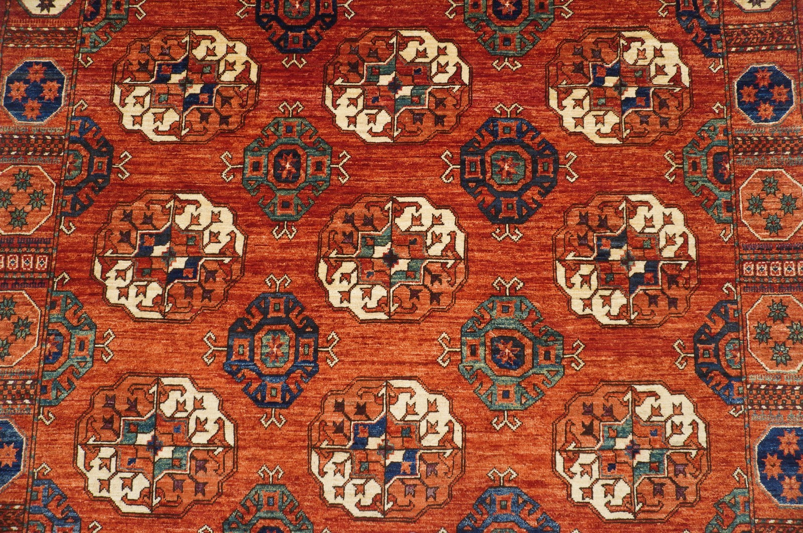 5’10″x10′ Red Tekke Afghan Hand Knotted Wool Area Rug