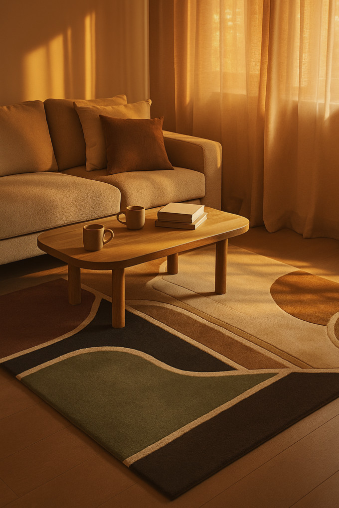Woolen Handtufted – Aven, Wool Rug Soft Carpet ,Living Room Rug 8×10
