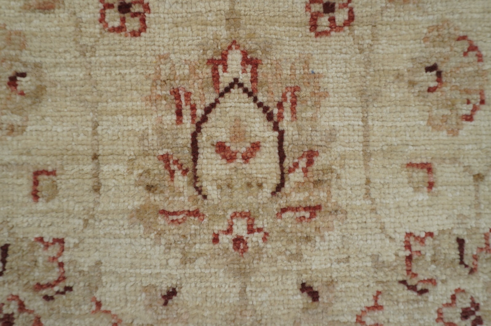 3 x 4 ft Beige Vintage Peshawar Chobi Afghan Hand Knotted Oriental Rug
