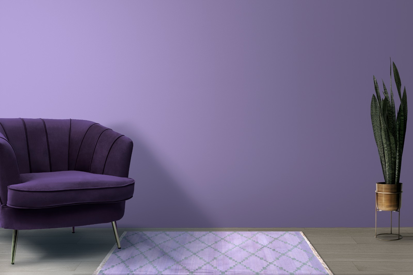 Handwoven Cotton Rug 5′ x 7′ Lilac Sage Geometric Trellis Dhurrie
