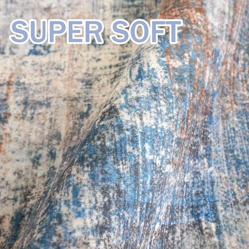 Abstract Area Rug 3×5 Ft Washable Rugs for Entryway Indoor, Non Slip Kitchen