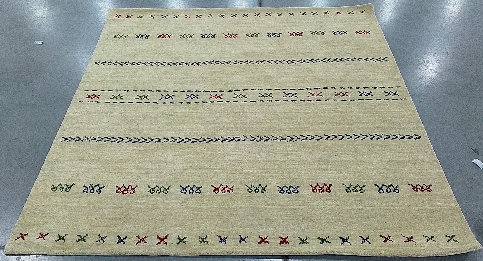 CREAM 6′-0″ x 6′-0″ Flaw in Rug, Reduced Price 1172770709 HIM560A-6SQ
