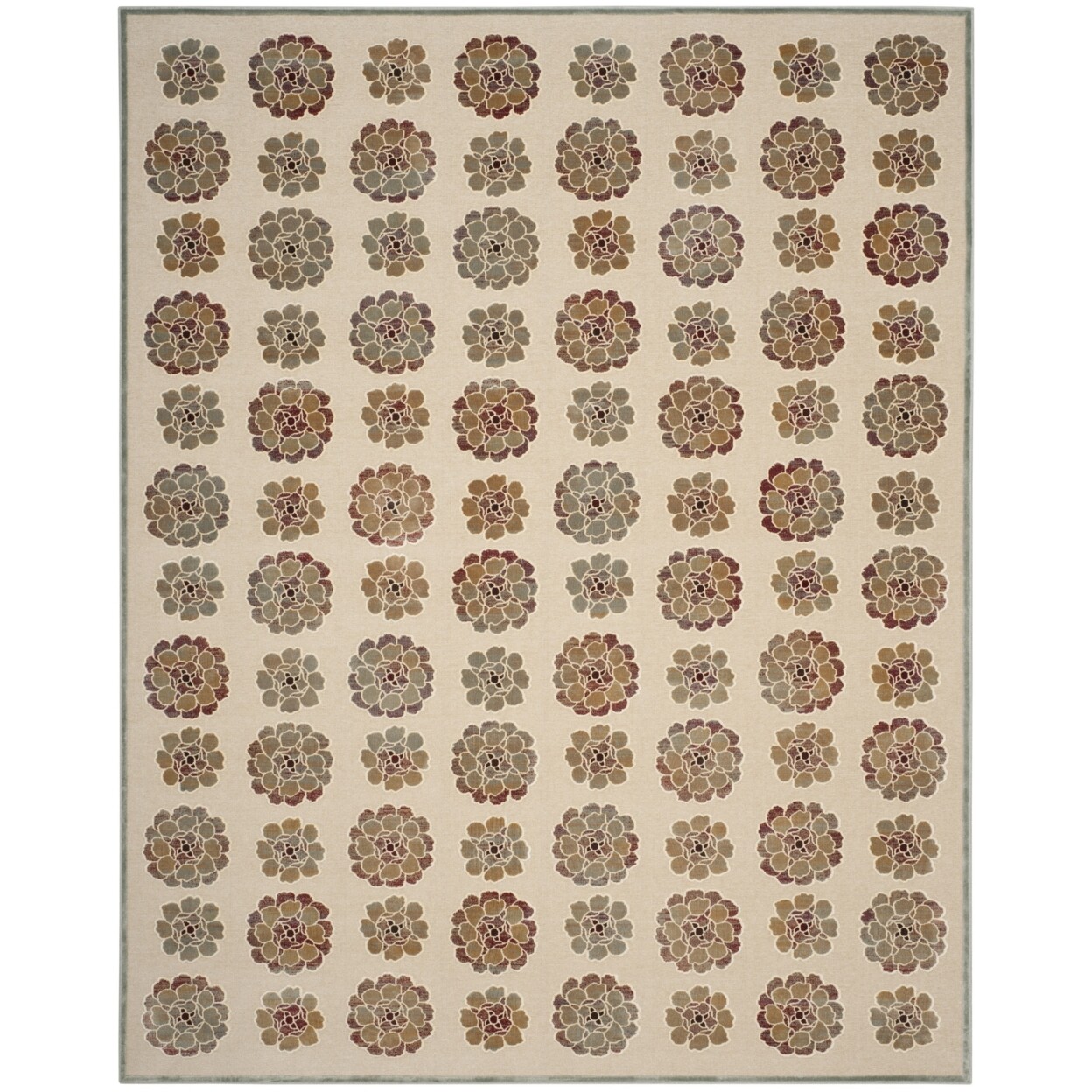 SAFAVIEH Martha Stewart MSR74306-1140 Spruce / Cream Rug