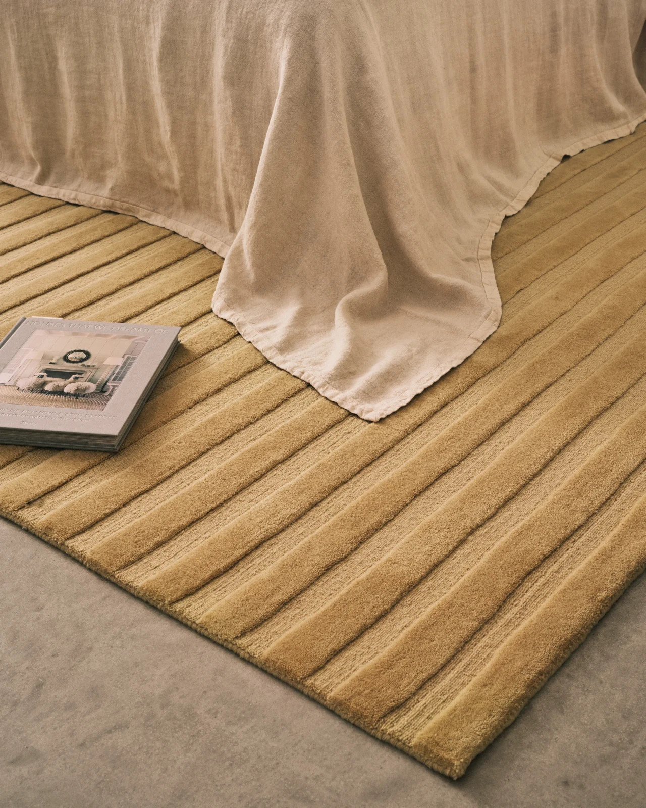 Nordic Knots Park Sunrise Rug New Zealand Wool Hand-Tufted Ribbed Carpet Rug