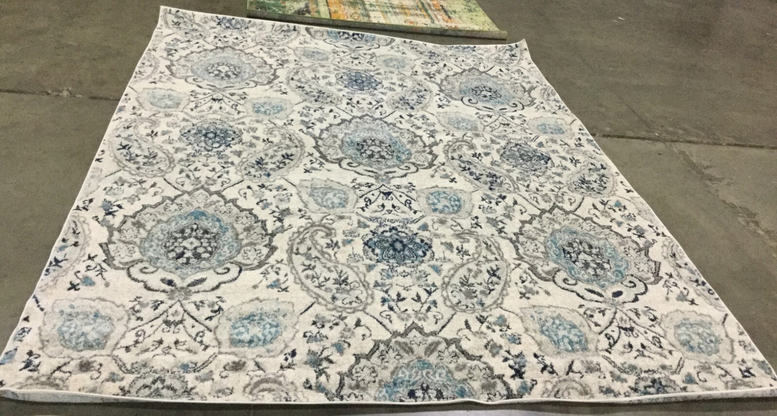 CREAM / LIGHT GREY 8′ X 10′ Flaw in Rug, Reduced Price 1172655016 MAD600C-8