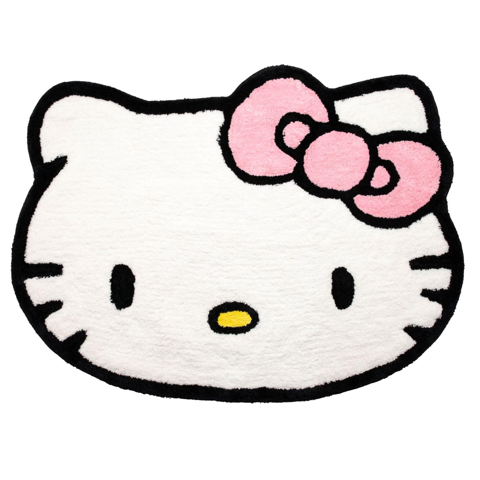 Jay Franco Hello Kitty Rug 4×3 ft, Cute Plush Super Soft Fluffy White Area Ru…