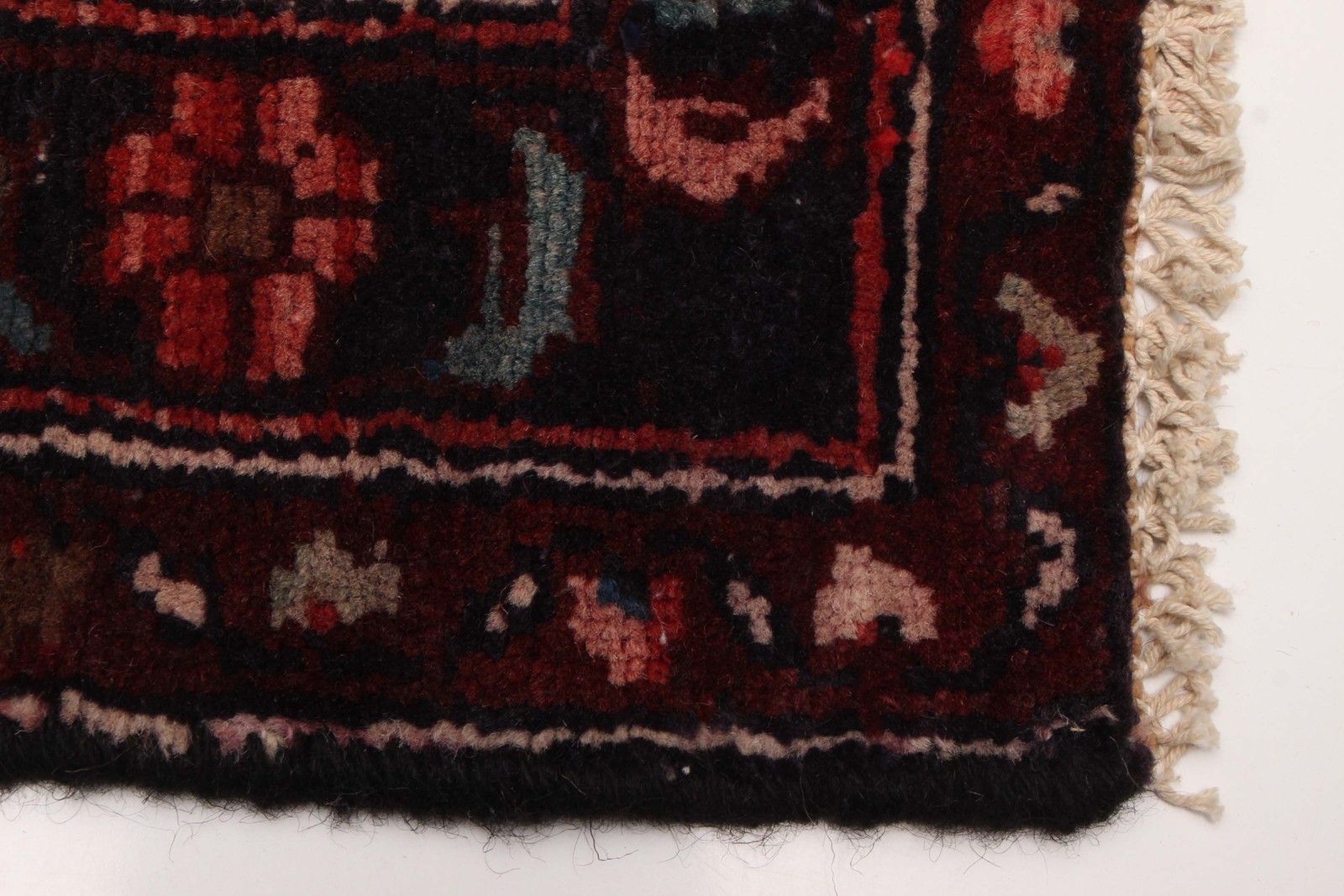 3’6″ x 13’11” Vintage Hand-knotted Runner Rug Traditional Oriental Wool Carpet