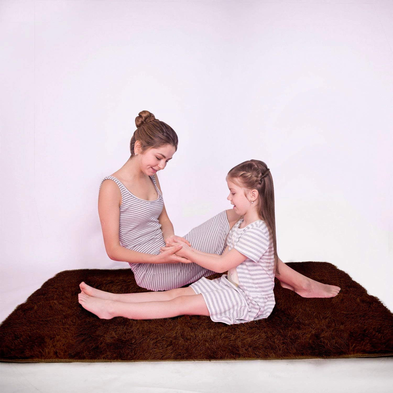 Ultra Soft Indoor Modern Area Rugs Fluffy Living Room Carpets for Children Bedro
