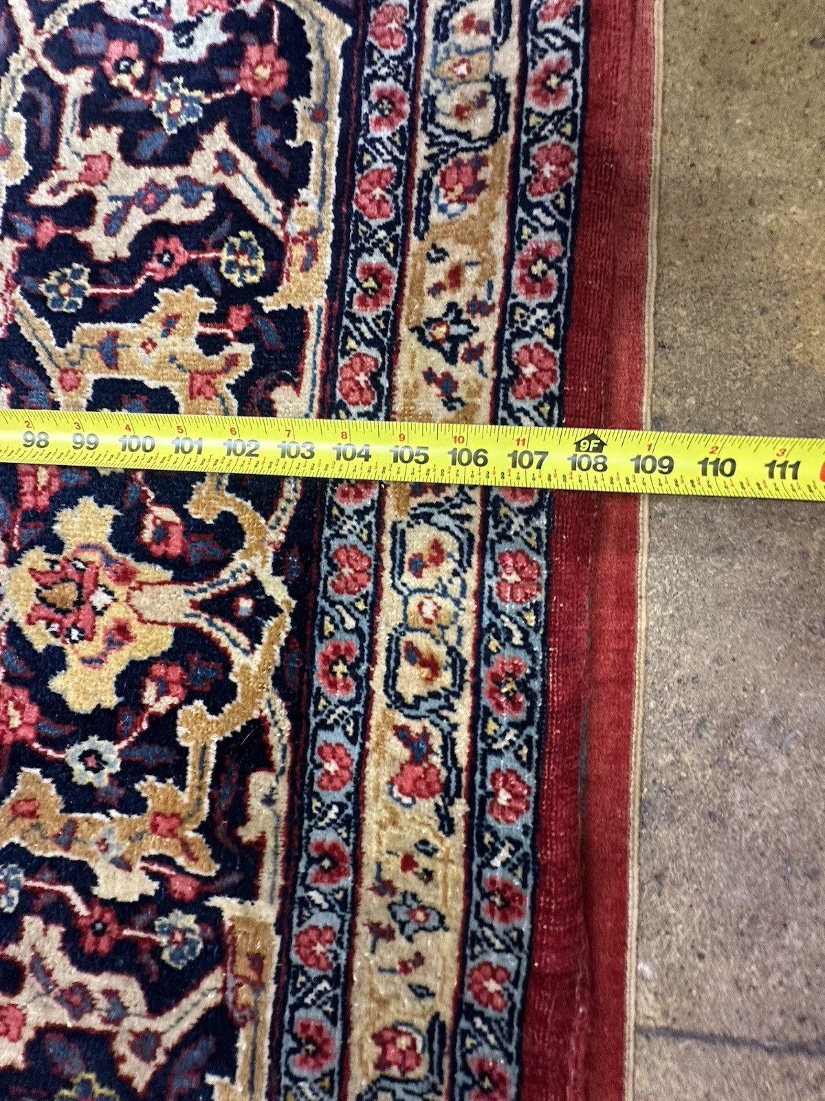 Auth: 1930’s Antique Kurdish North West Rug Mystical ART Beauty Red 9×12