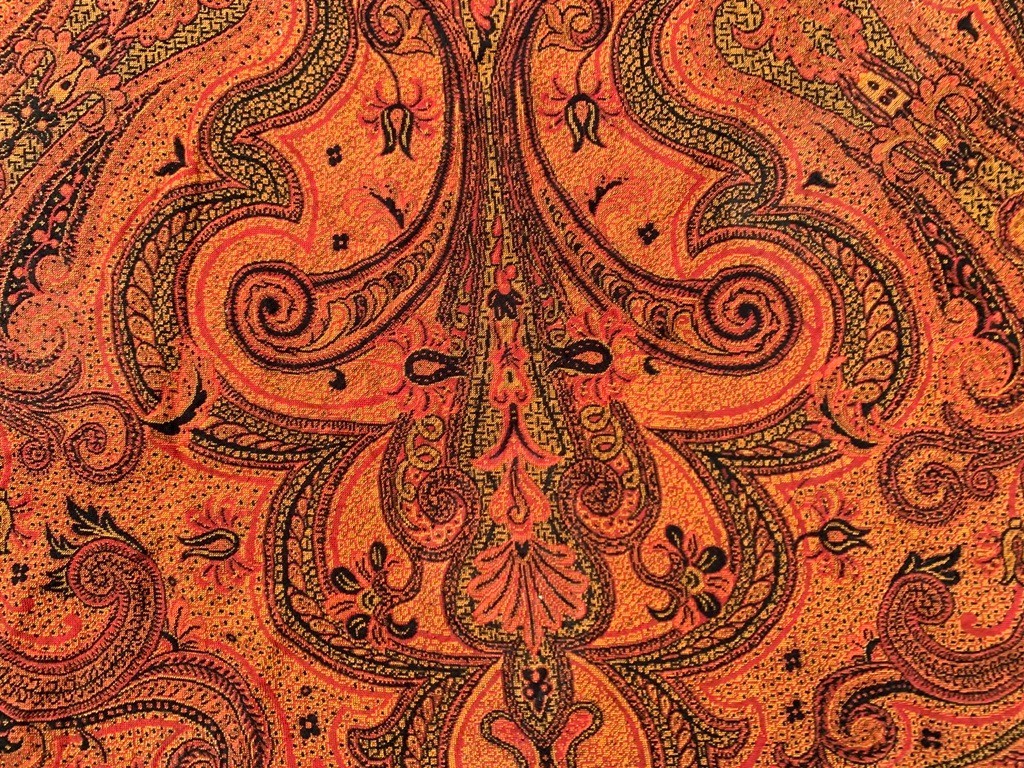 Vintage Paisley Shawl, 100 % Pure Woolen Scarf, Woolen Round Women Shawl 4×5 ft