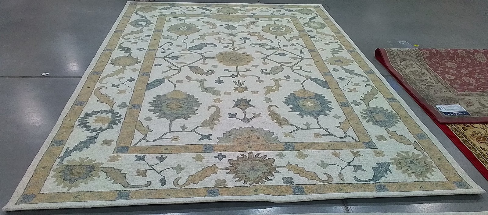 IVORY / BEIGE 9′-0″ x 12′-0″ Hole in Rug, Reduced Price 1172808096 MET827A-9