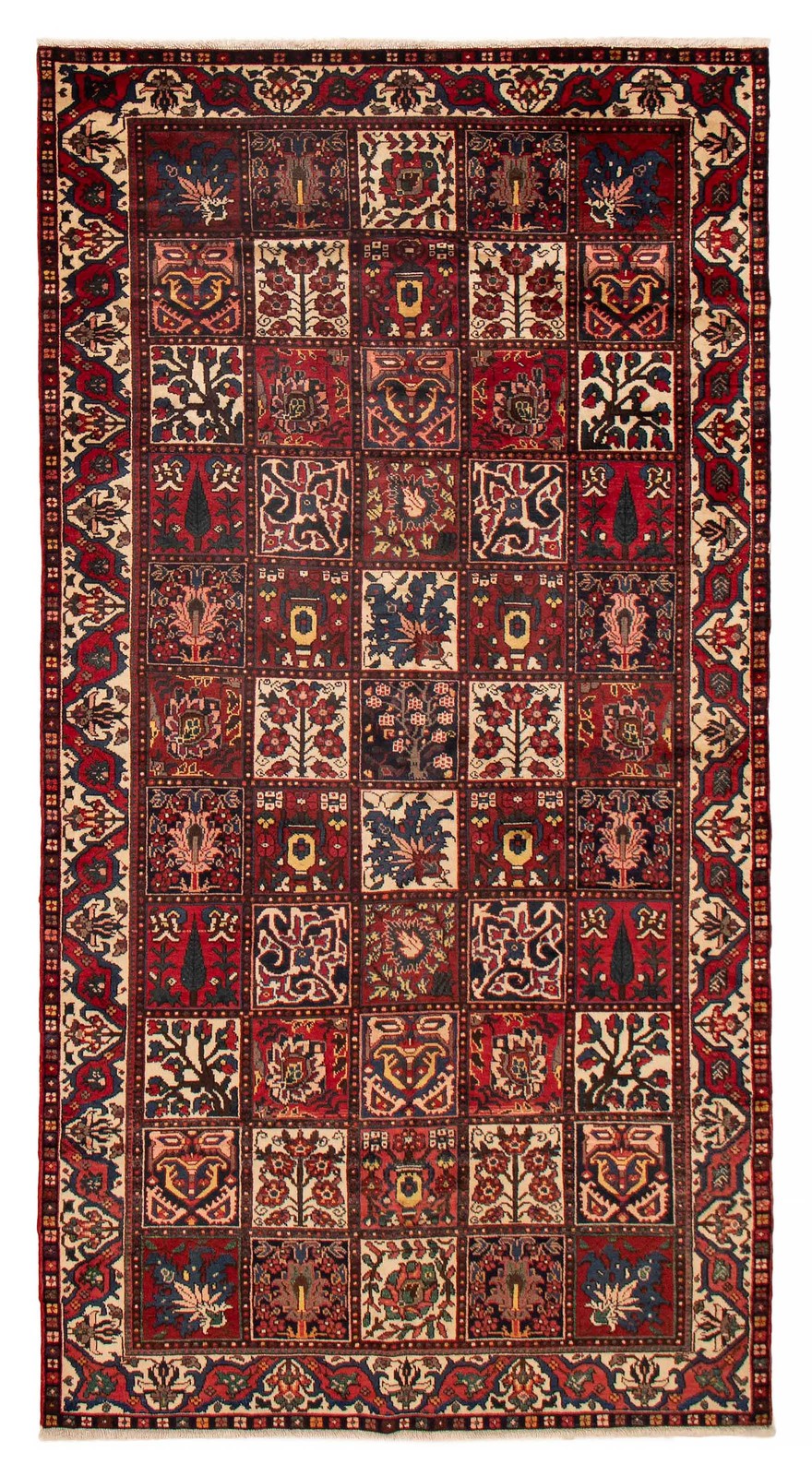 Vintage 5’3″ x 9’10” Traditional Hand Knotted Vegetable Dye Wool Area Rug