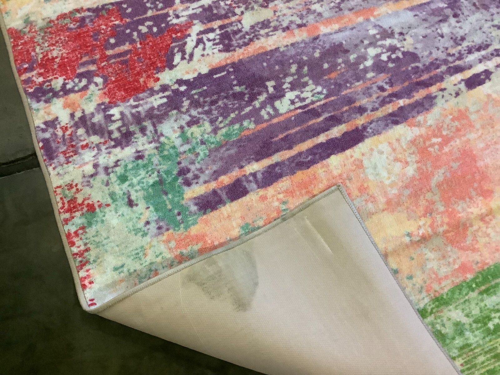 PINK / BLUE 7′-9″ x 10′-0″ Back Stain Rug, Reduced Price 1172677034 PTB173U-8