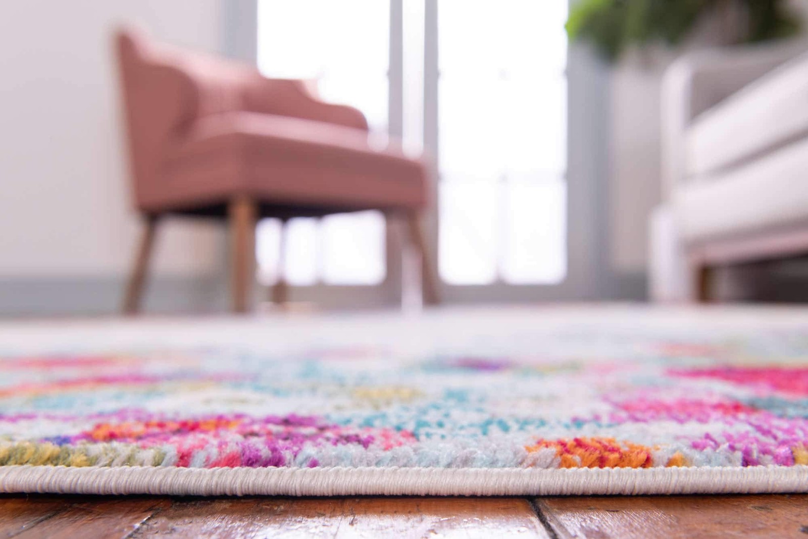 Chromatic Collection Modern Colorful & Vibrant Abstract Area Rug For Any Home…