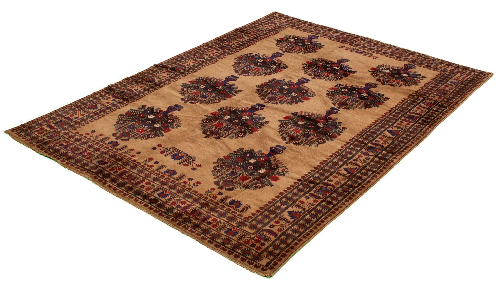 Vintage Traditional Hand-Knotted Area Rug 6’8″ x 9’4″ Oriental Wool Carpet