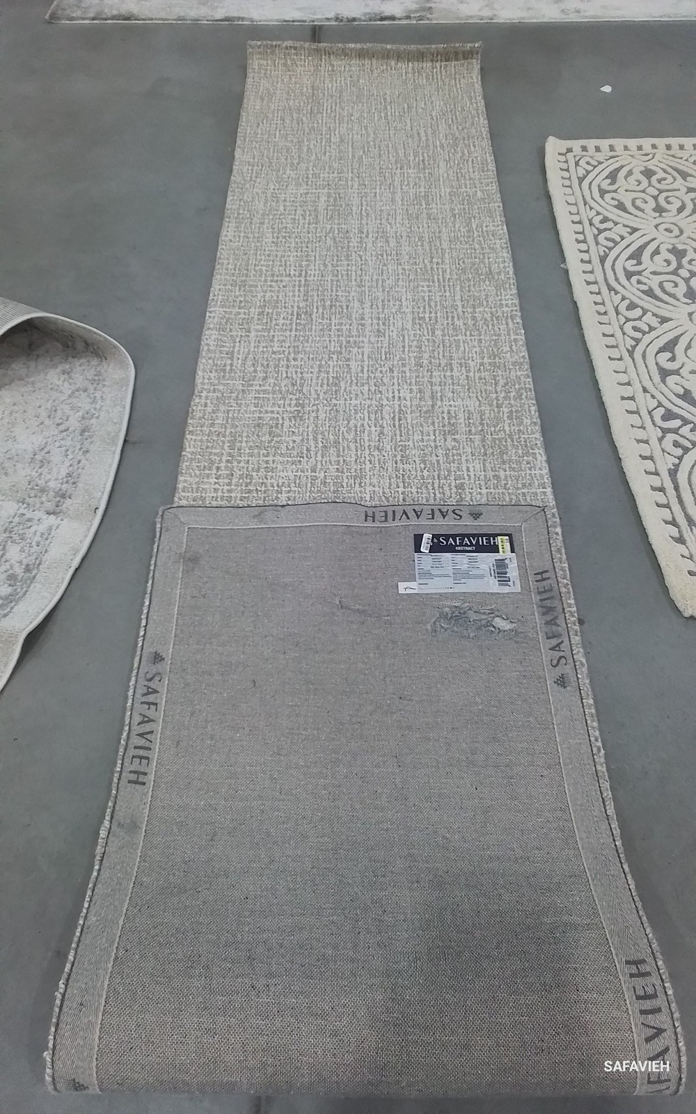 IVORY / GREY 2′-3″ x 12′-0″ Cut on Rug, Reduced Price 1172786436 ABT468G-212