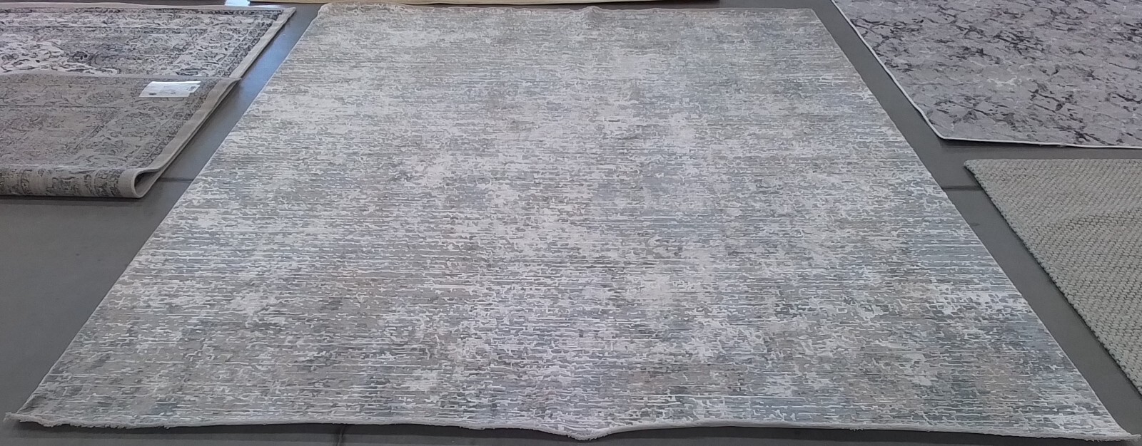 GREY BEIGE BLUE 8′-0″ x 10′-1″ Back Stain Rug Reduced Price 1172768670 MRM312F-8
