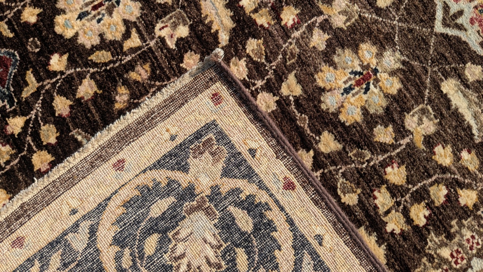 8’2″x10’2″ Pakistani Peshawar Chobi Rug carpet Handmade Veg Dye 100% Wool 8×10