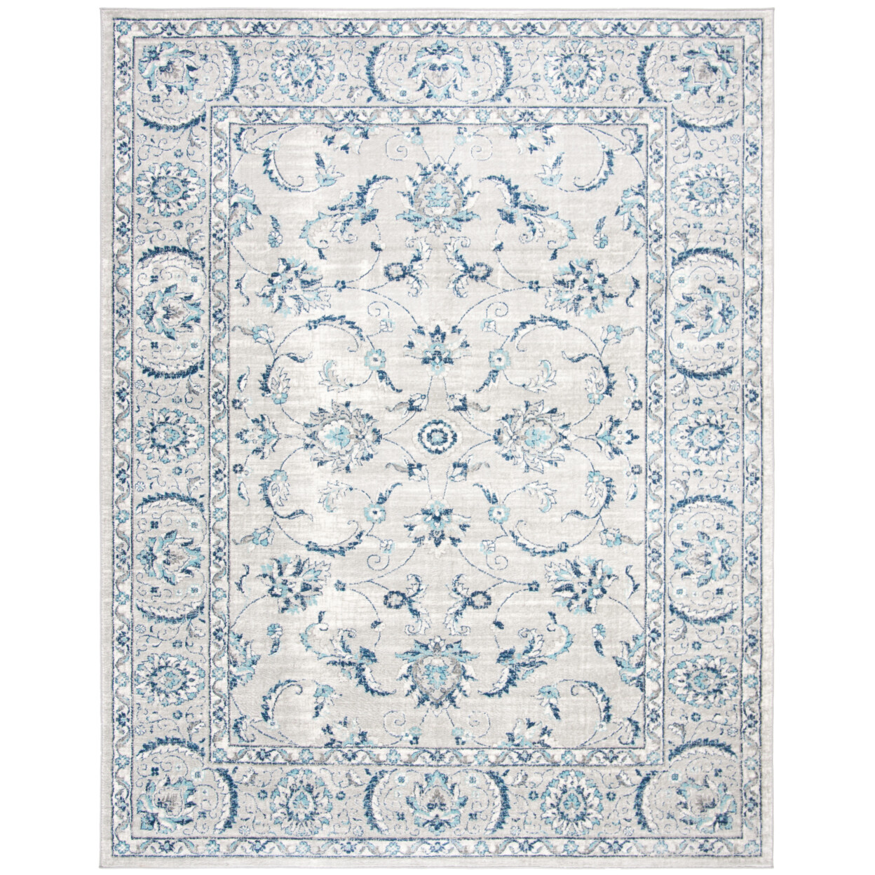 SAFAVIEH Brentwood BNT854G Light Grey / Blue Rug