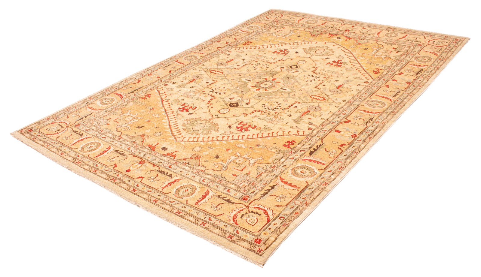 9’9″ x 14’7″ Hand Knotted Area Rug Traditional Oriental Wool Carpet