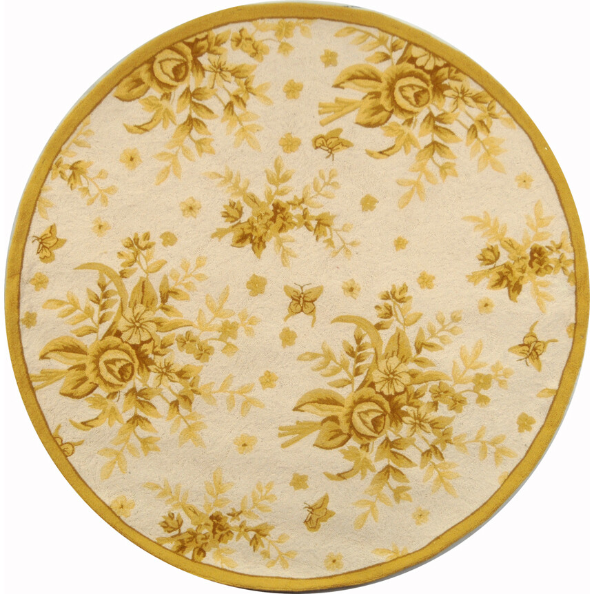 SAFAVIEH Chelsea HK250B Hand-hooked Ivory / Gold Rug