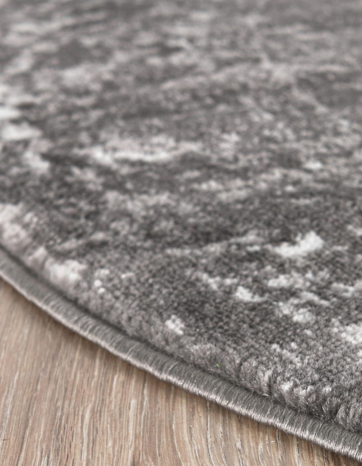 Unique Loom Sofia Collection Area Rug – 3 3 X 5 3 Oval Dark Gray/ Ivory