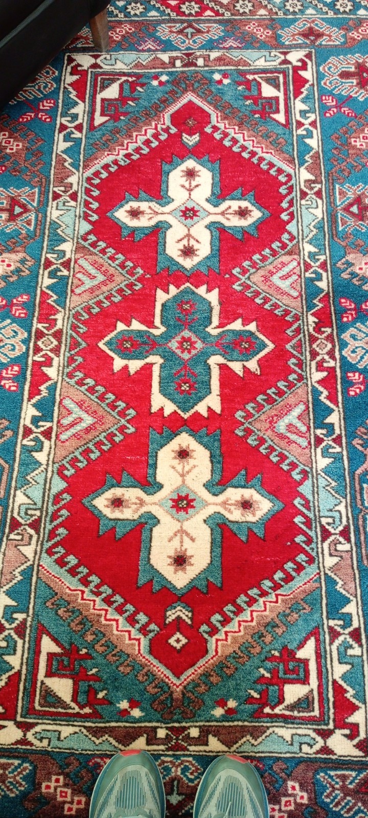 Turkish Dosemealti tribal rug 123×199 cm Vintage Boho Handmade Home Decor