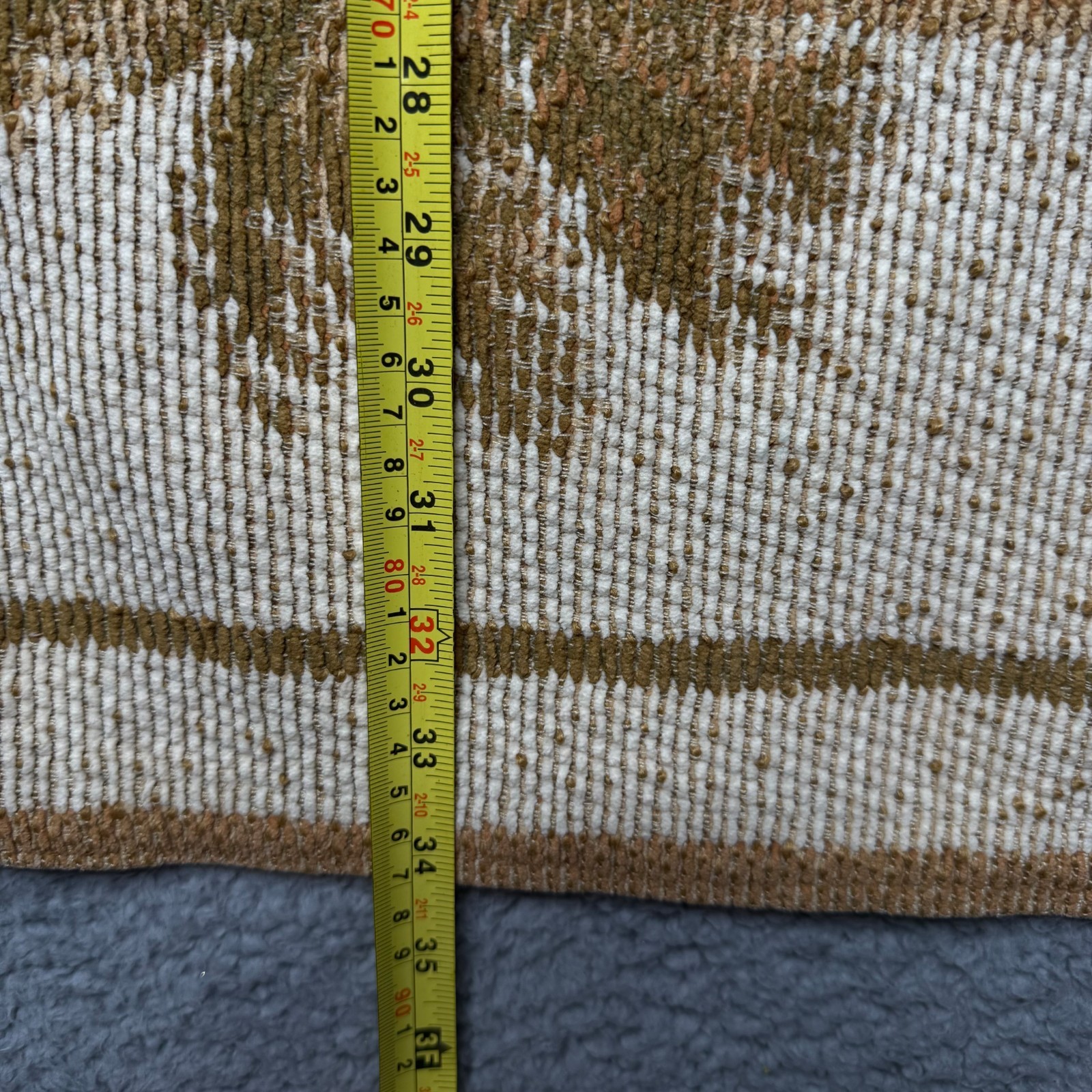 Vintage Beach Rug Brown Palm Tree Accent Mat Hawaii Decor