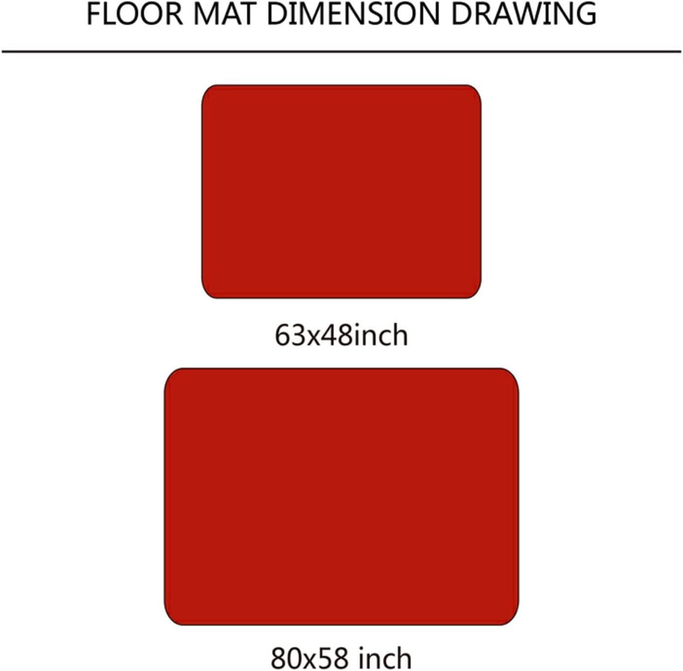 Red Christmas Rug, Poinsettia Rug, Christmas Decorations Rug, 4′ x 5’3″ NEW