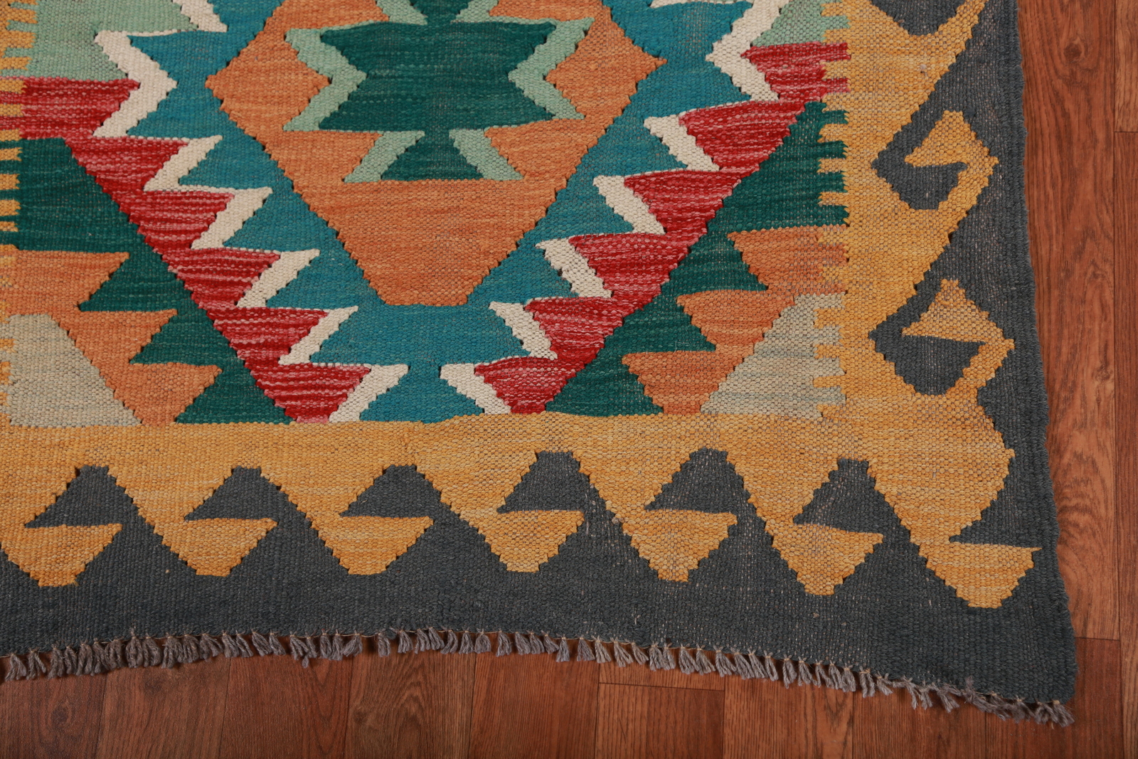 Kilim Kelim Handmade Runner Rugs Flatweave Vibrant Geometric Wool Carpet 3×13 ft