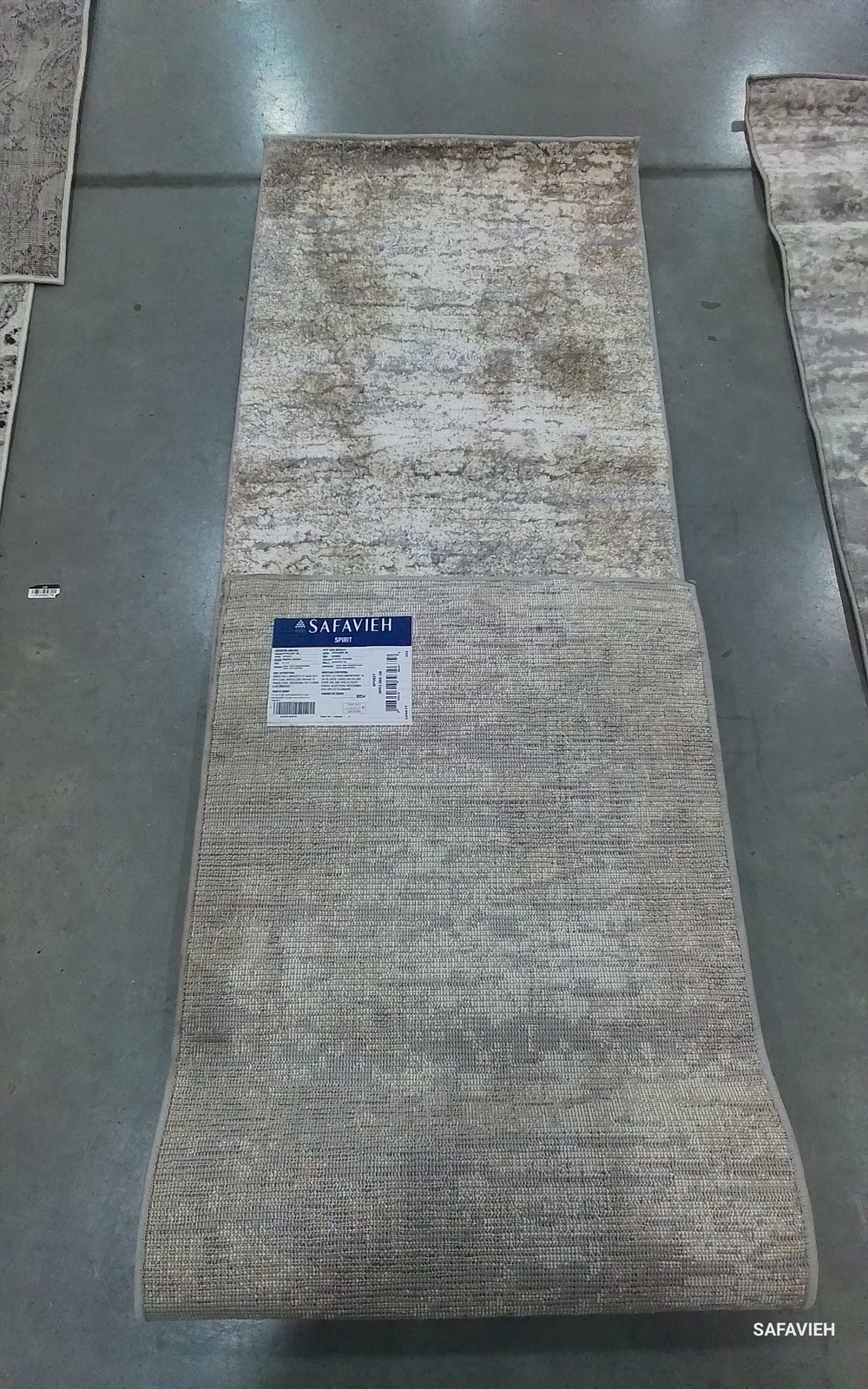 TAUPE / IVORY 2′-0″ x 8′-0″ Back Stain Rug, Reduced Price 1172792111 SPR126E-28