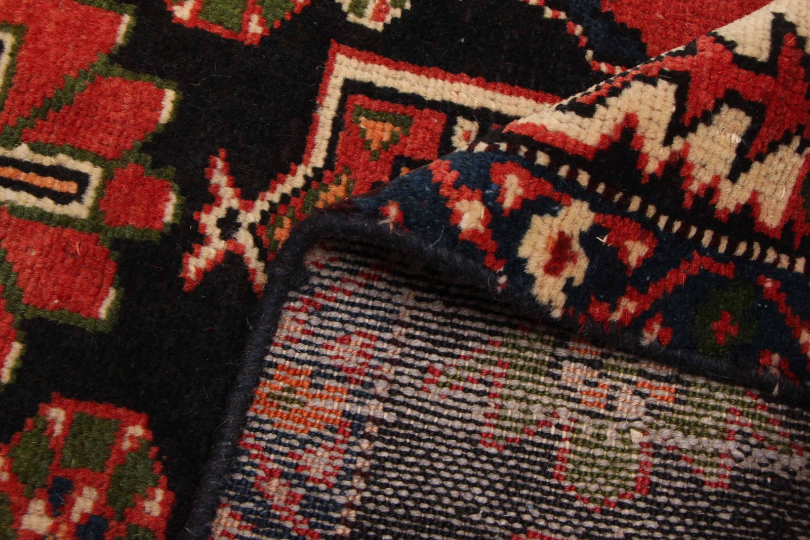 Vintage Hand-knotted Runner Rug 2’5″ x 6’8″ Traditional Oriental Wool Carpet