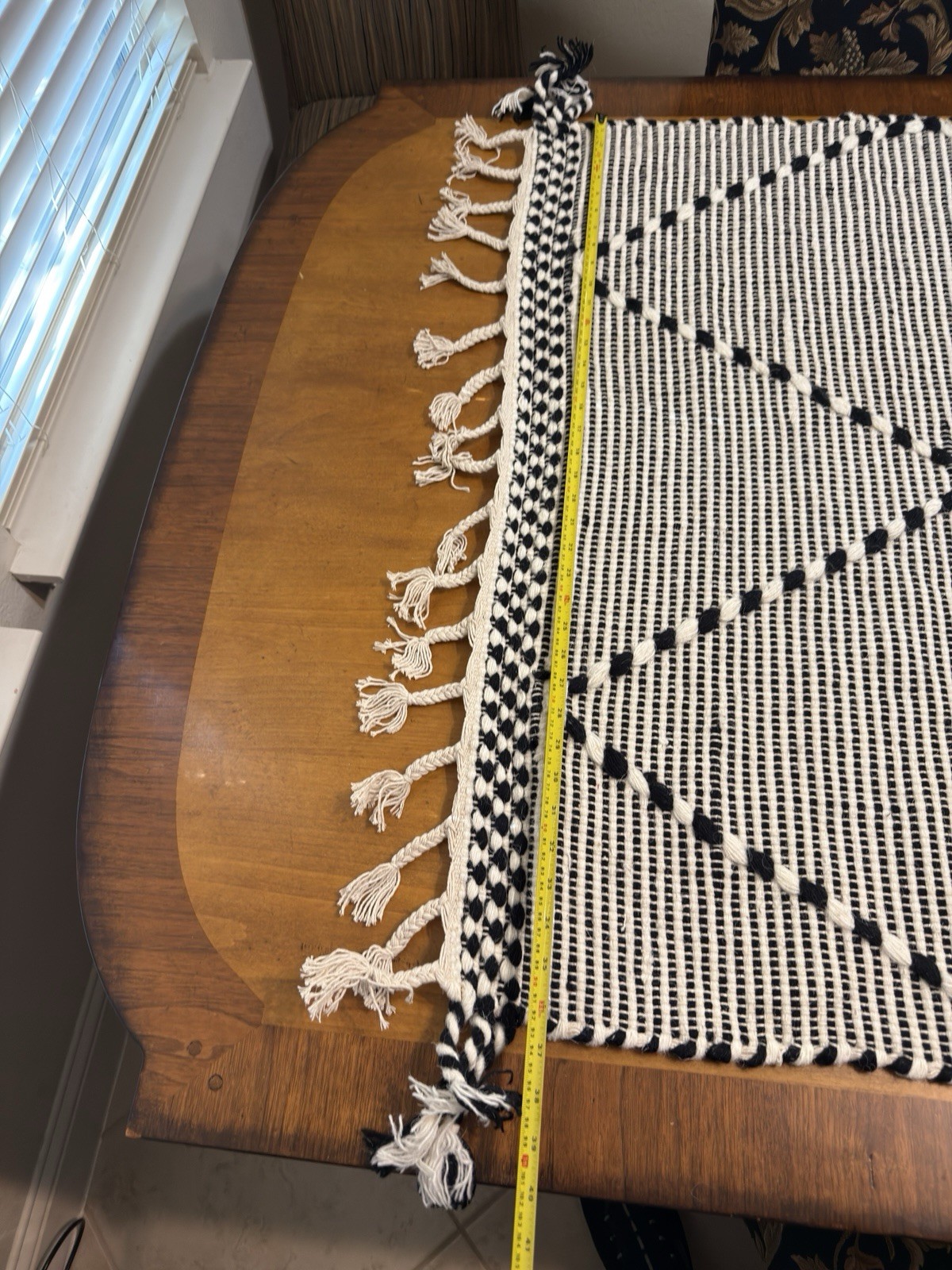 Lulu & Georgia Rug Black & White Taza Rug 3′ x 5′ 3×5 Wool & Cotton Woven