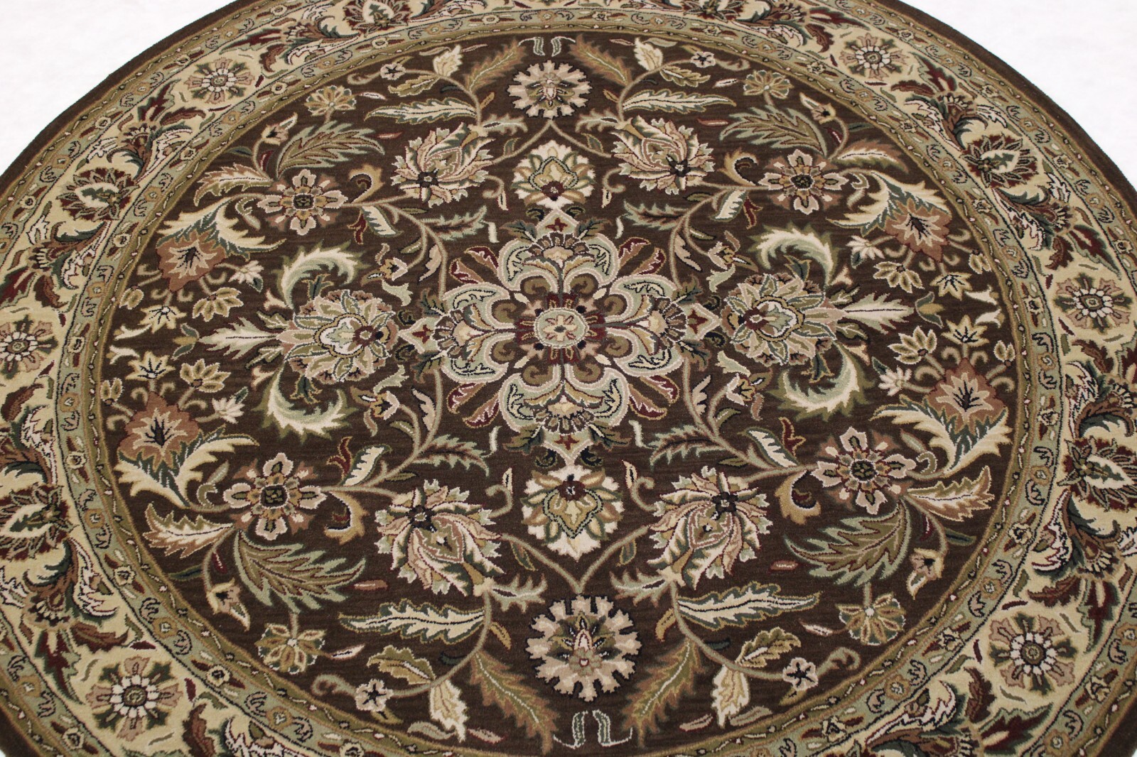 9’0″ x 9’0″ ft. Colorful Tufted Vegetable Dye Wool Traditional Area Indian Rug