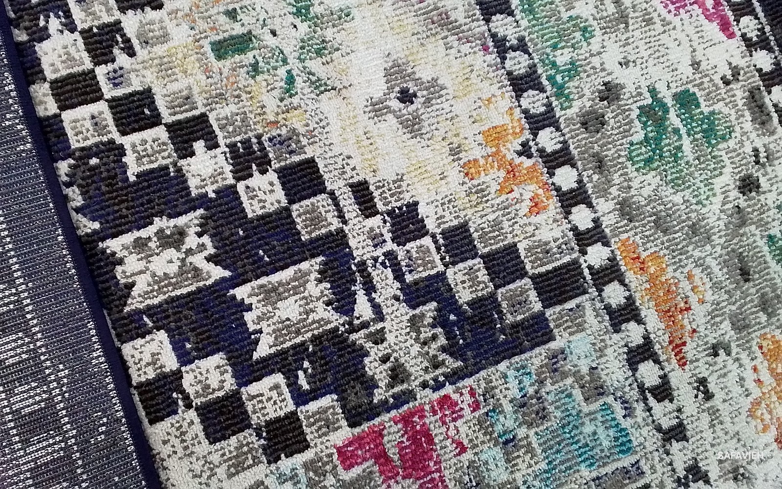 BLACK / YELLOW 8′-0″ x 10′-0″ Flaw in Rug, Reduced Price 1172785161 MAD418Z-8