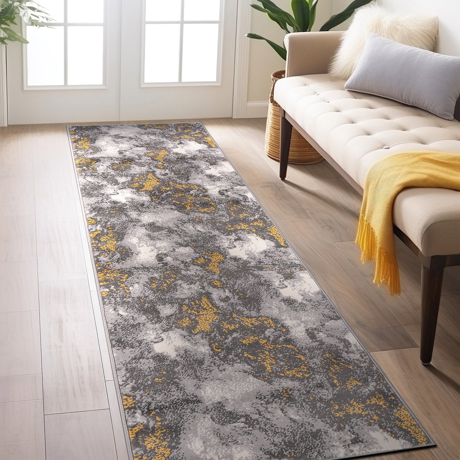 Rugshop Hallway Runner Rug Rio Modern Abstract Rug Kitchen Carpet Runner 2×7 Rug