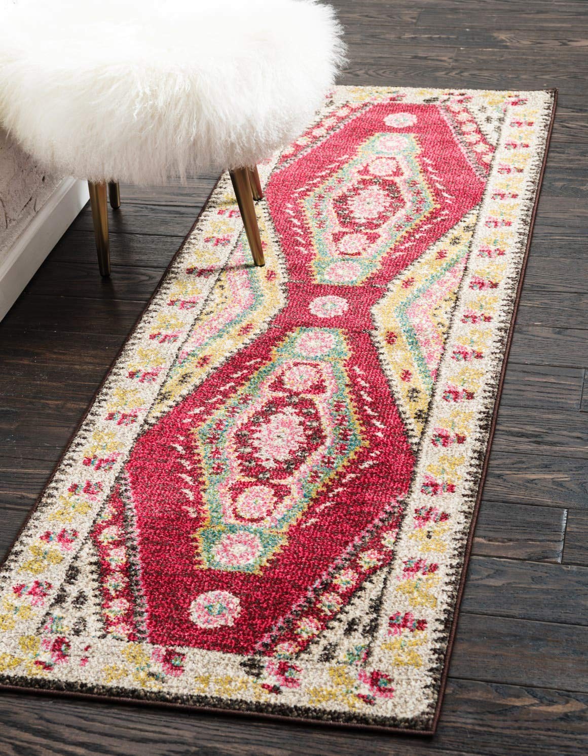 Sedona Collection Southwestern, Geometric, Border, Over-Dyed, Modern, Tribal,…