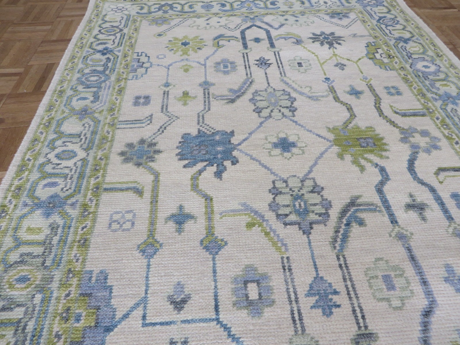 4’1 x 6’1 Hand Knotted Beige Modern Oushak Oriental Rug G16787