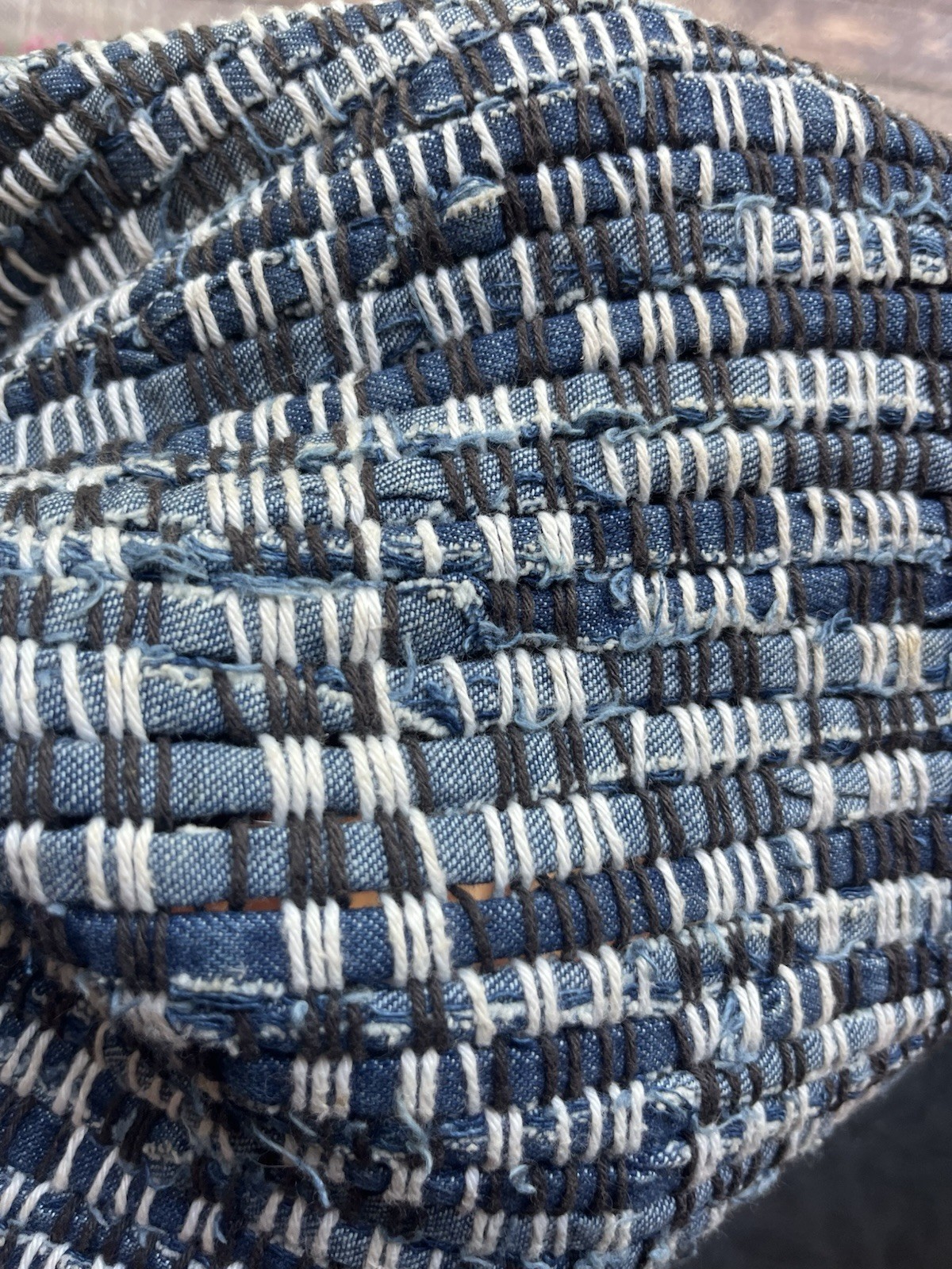 3 Handwoven Denim Rugs