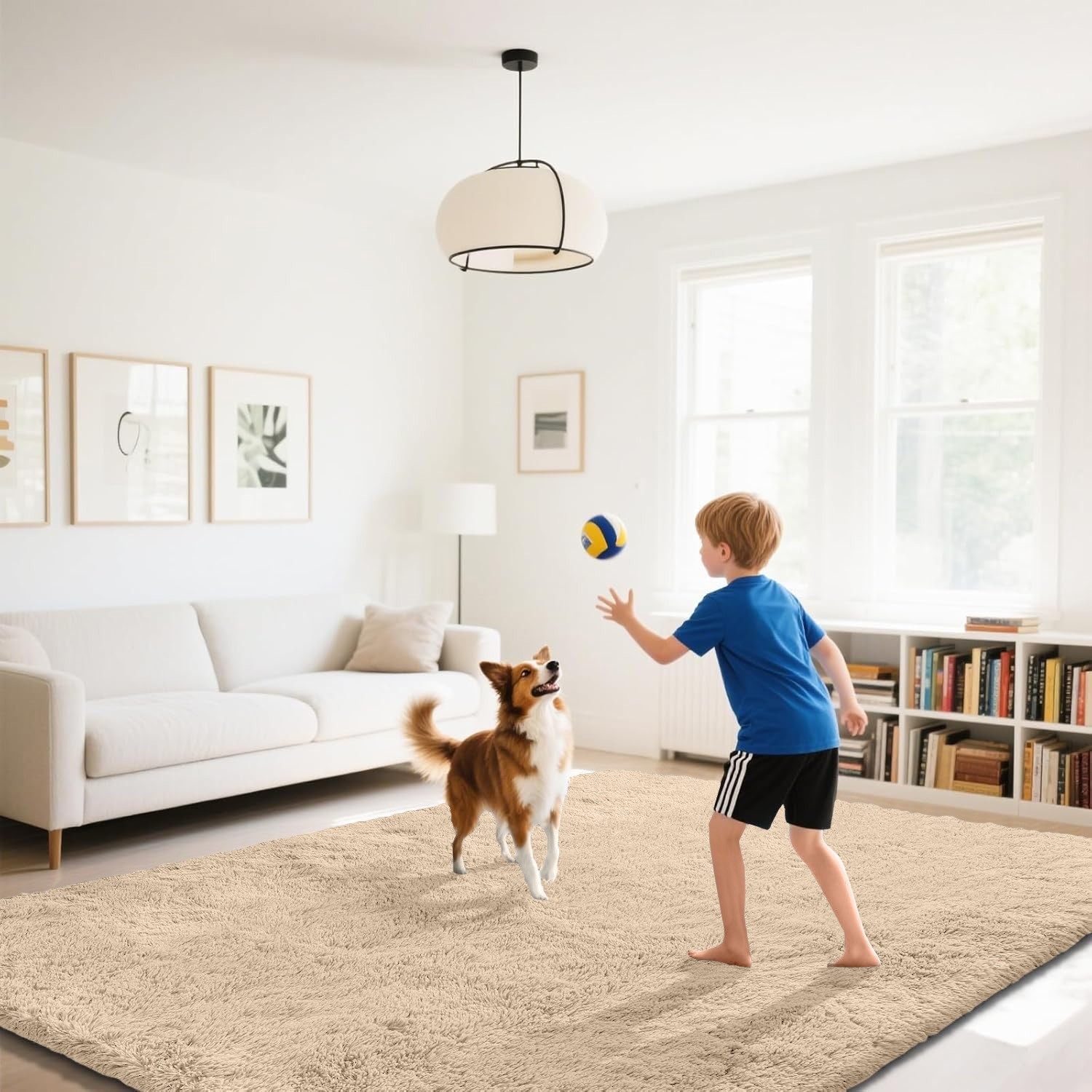 Cloud Walk Shaggy Rug Soft Plush Anti-Slip Fluffy Carpet Mat Living Room Bedroom