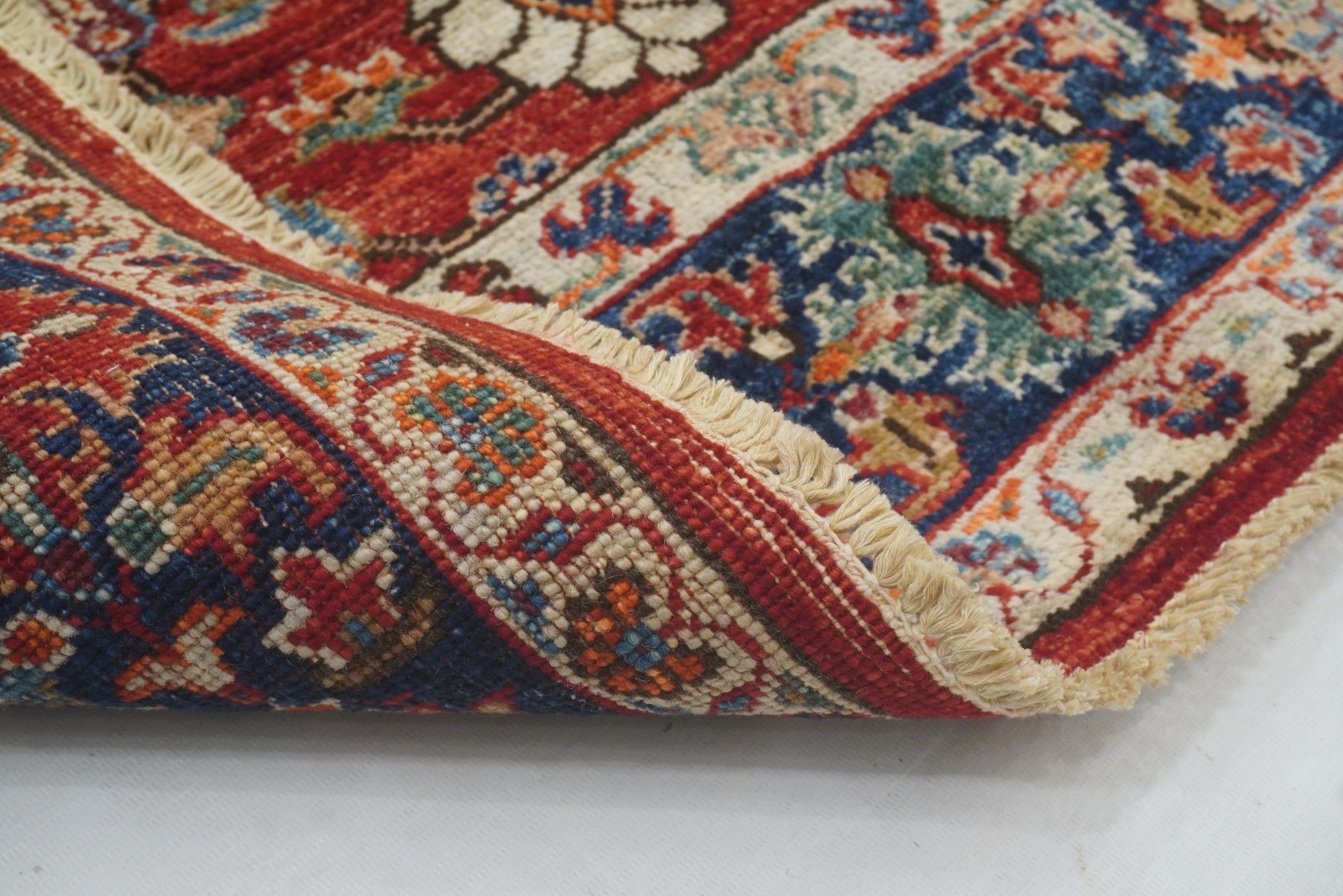 3’11″x6’5″ Red Bidjar Afghan Hand Knotted Wool Oriental Area Rug