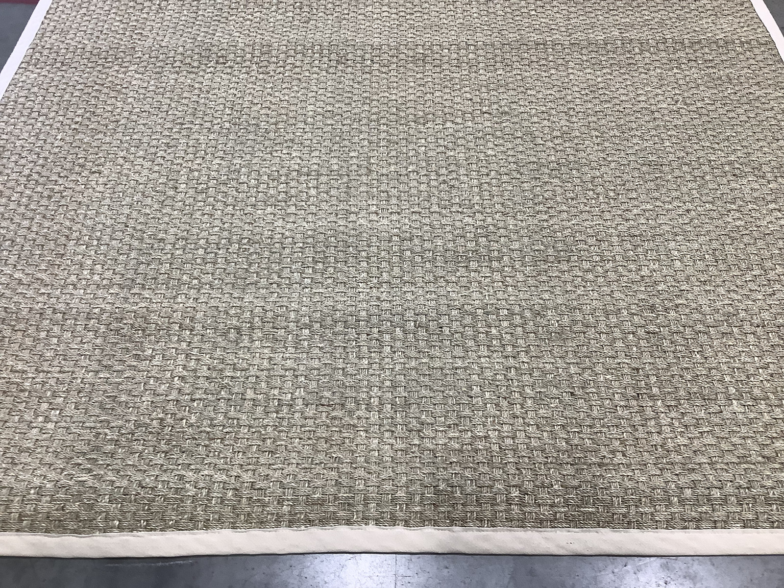 NATURAL IVORY 8′-0″ x 10′-0″ Binding Stain Rug Reduced Price 1172682459 NF114J-8