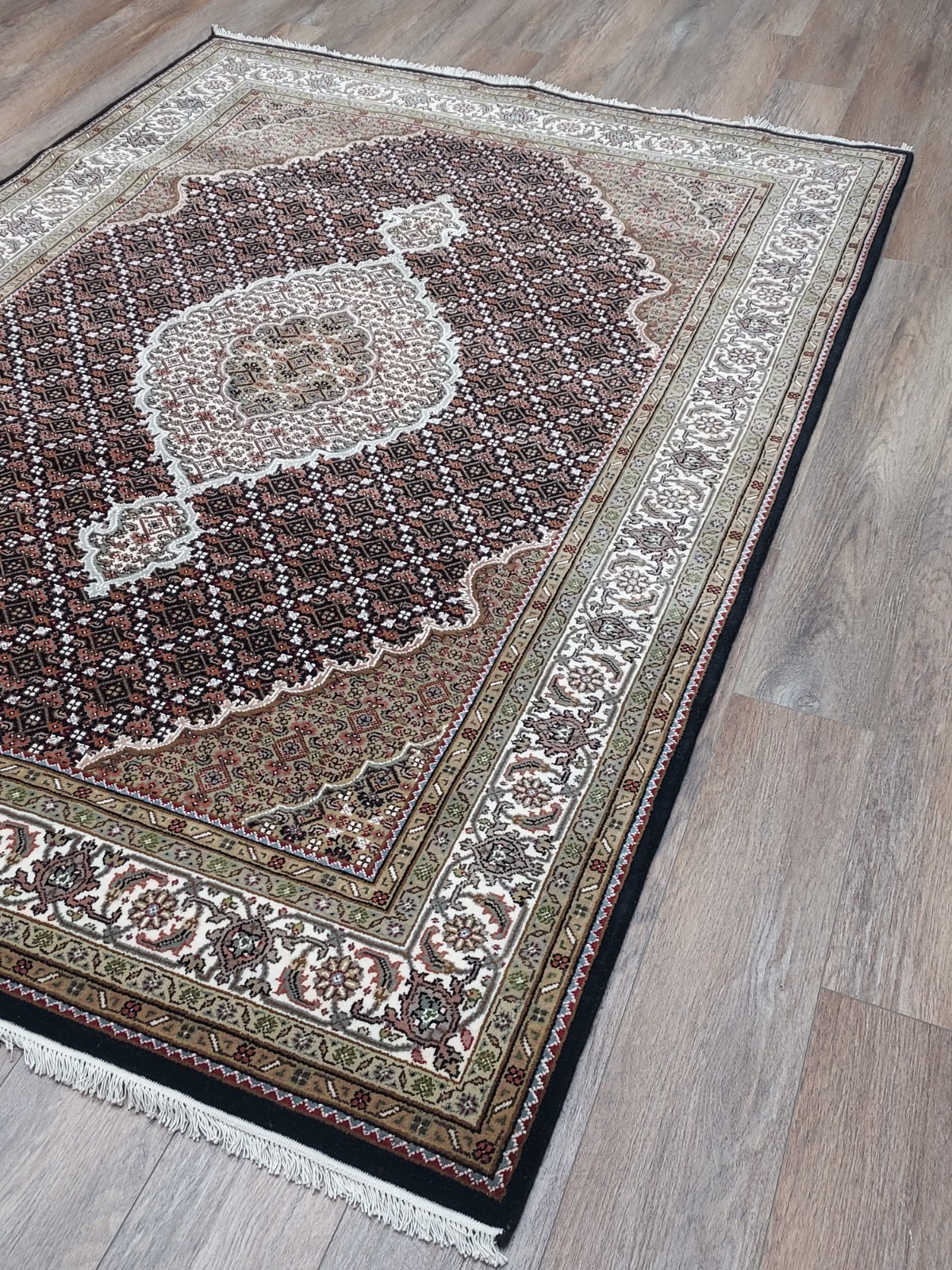 Anatolian Turkish Rug.Fish Design HandMade Rug ,Turkish Silk&Wool Rug ,5.5×8 Ft