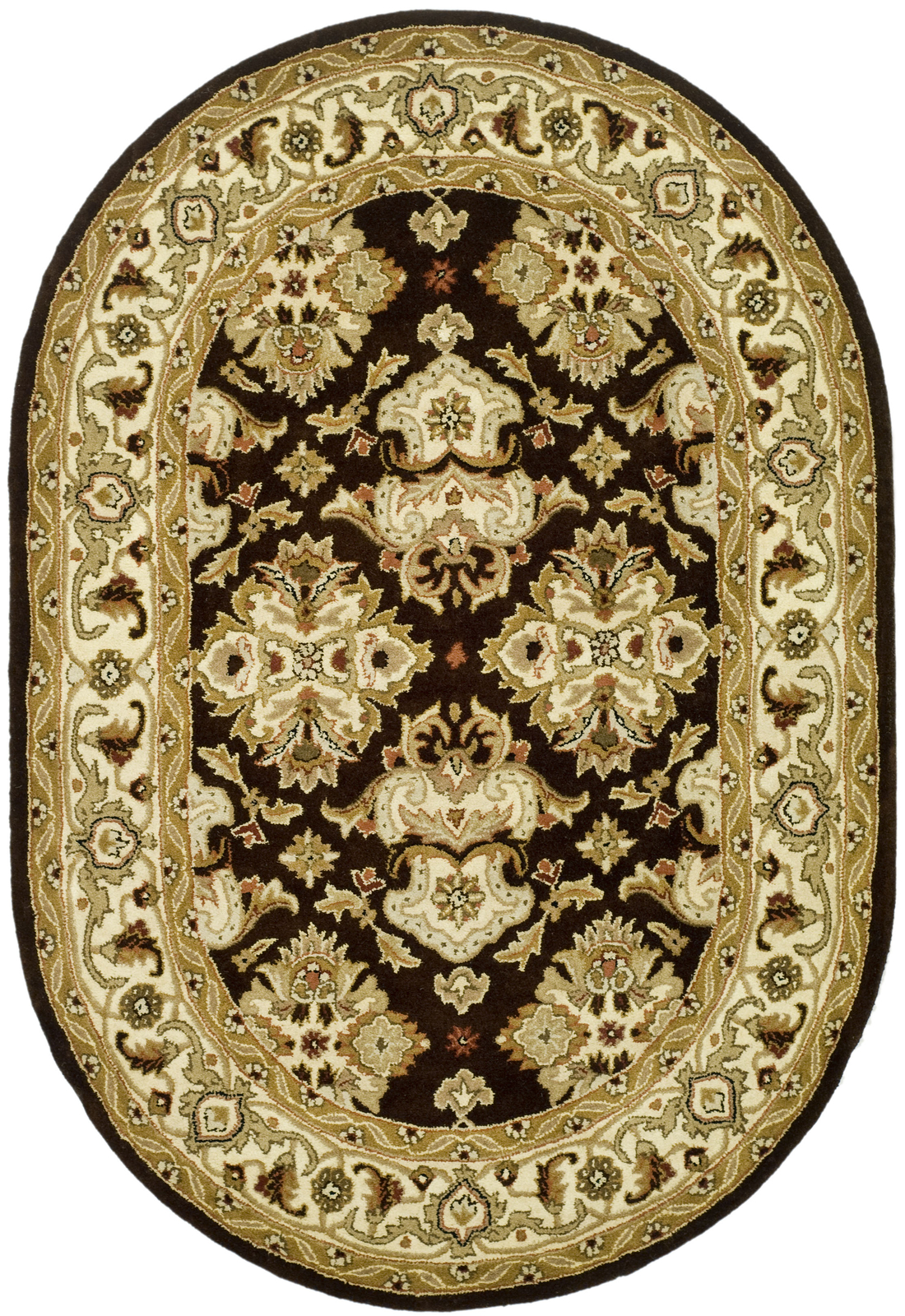 Safavieh Heritage ESPRESSO / IVORY 7′-6″ X 9′-6″ Oval Area Rug – HG817B-8OV